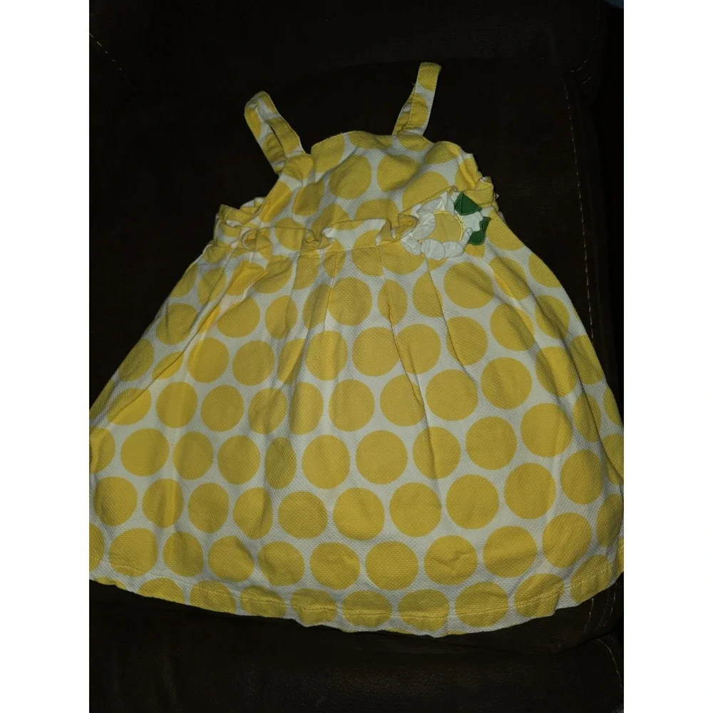 Gymboree a pop of daisies yellow floral dress size 18 24 months